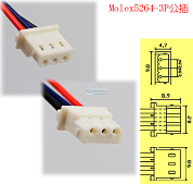 Конн. Molex 5264-3pin