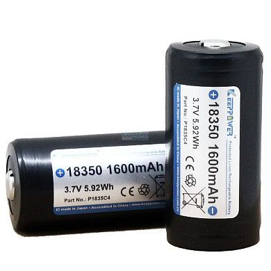 KEEPPOWER 18350 1600mAh  