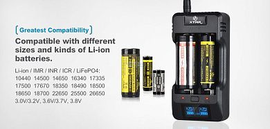 XTAR VP2 charger, USB cable