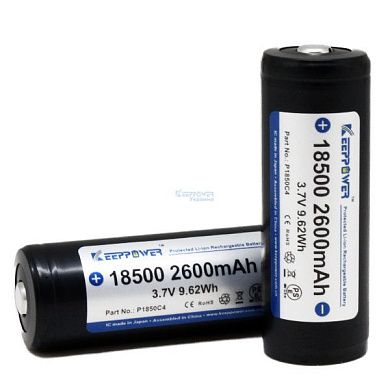 KEEPPOWER 18500 2600 mAh 