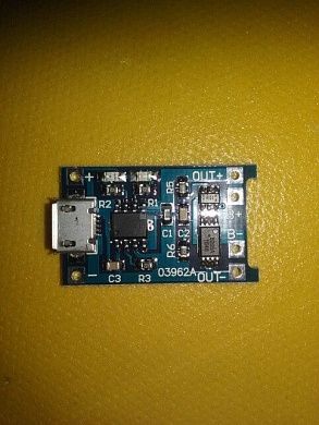 PCM Модуль ЗарядаTP4056(03962A) 5V 1A  Lithium Battery 18650  MICRO USB 