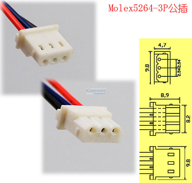Конн. Molex 5264-3pin