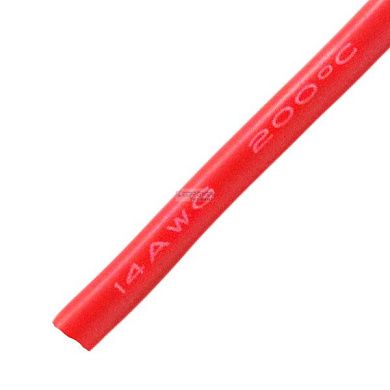 Силиконовый провод 14AWG красный